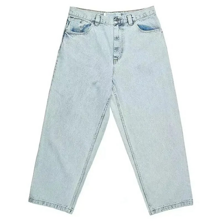 Loose fit jeans för herr i streetwearstil med avslappnad passform