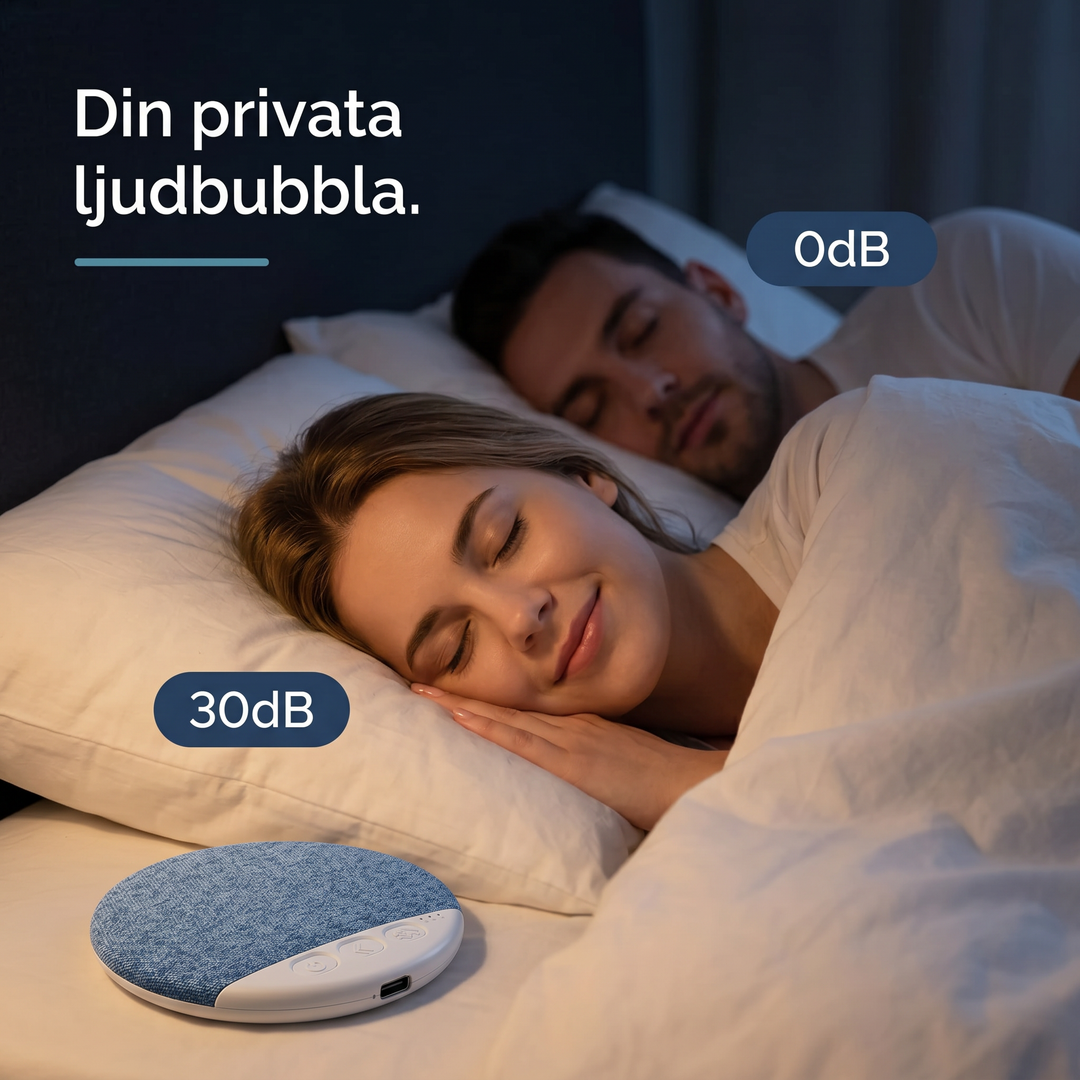 Smidig bluetooth sömnhögtalare för musik och podd på nattduksbordet