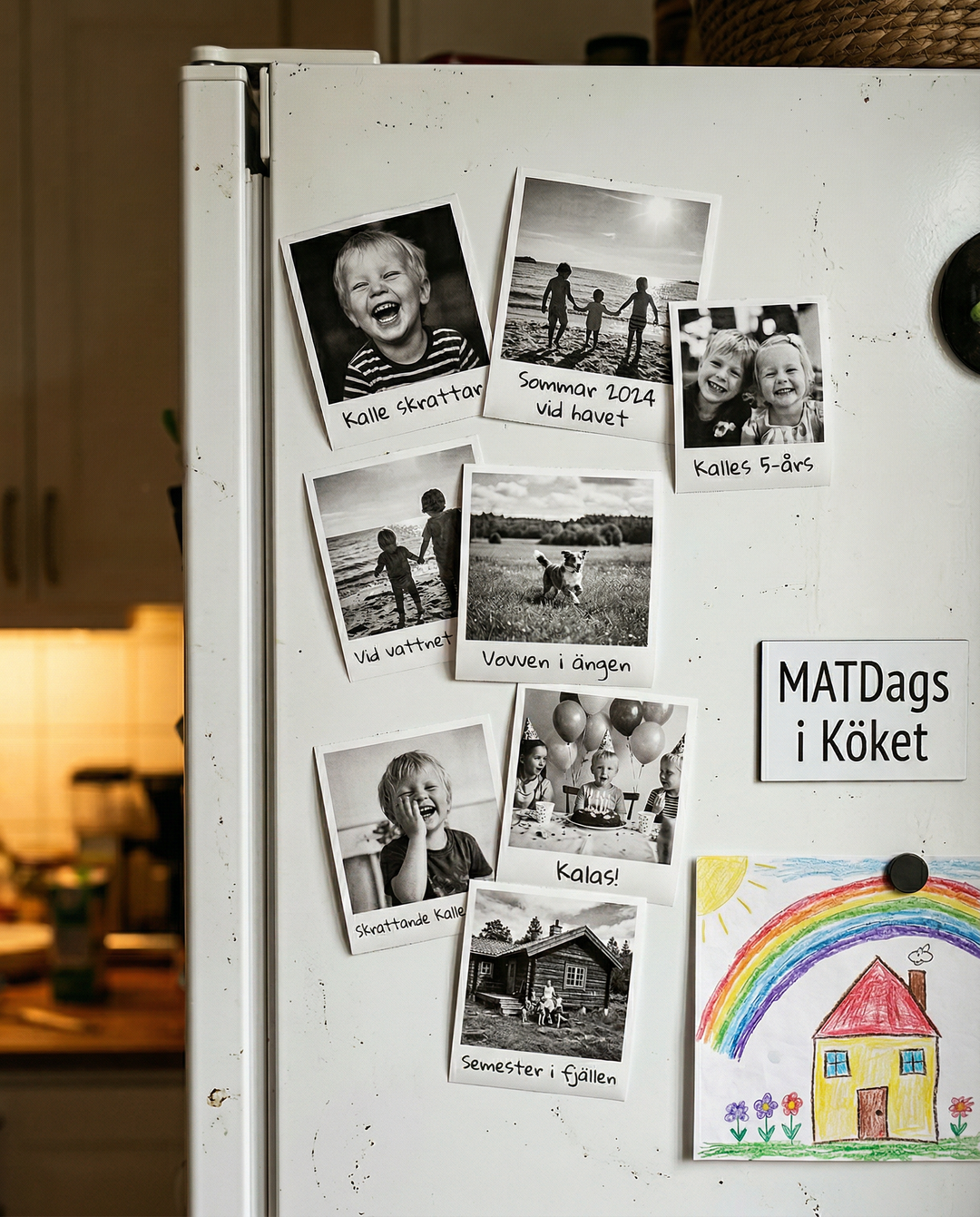 Visa upp utskriftsresultatet från den bläckfria miniskrivaren