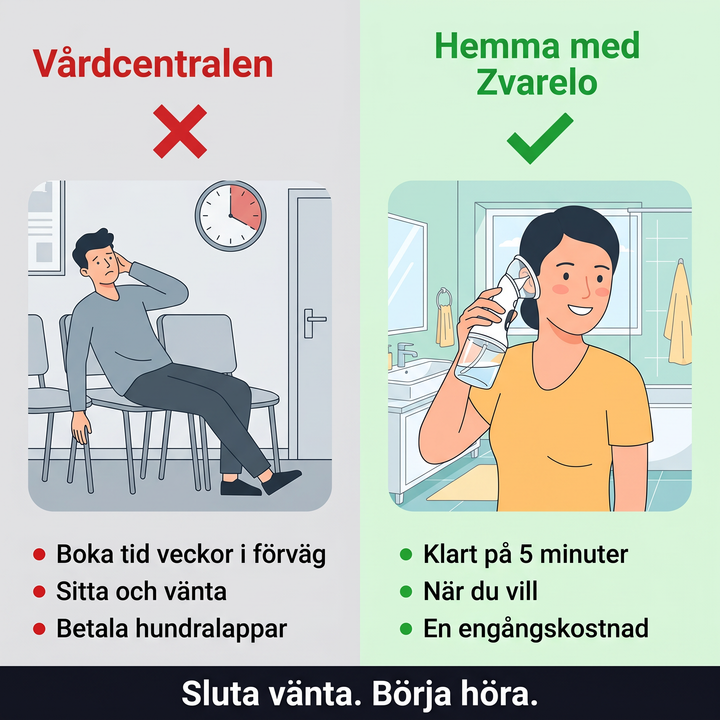 Förpackning och innehåll för Zvarelo elektrisk öronrengörare