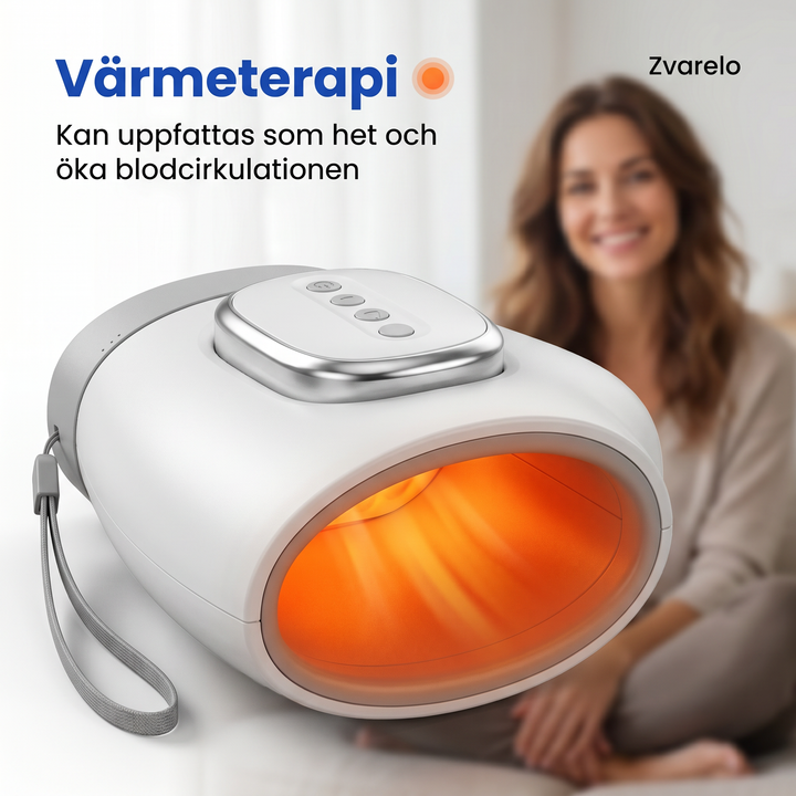 Handmassager med luftkompression och värmeterapi för stela händer