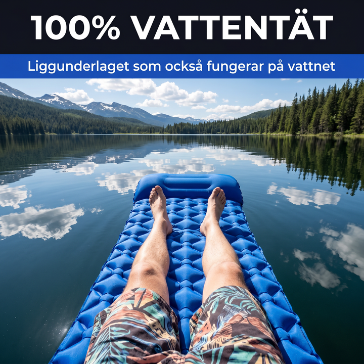 Tåligt material och sömmar på det vattentäta liggunderlaget för utomhusbruk