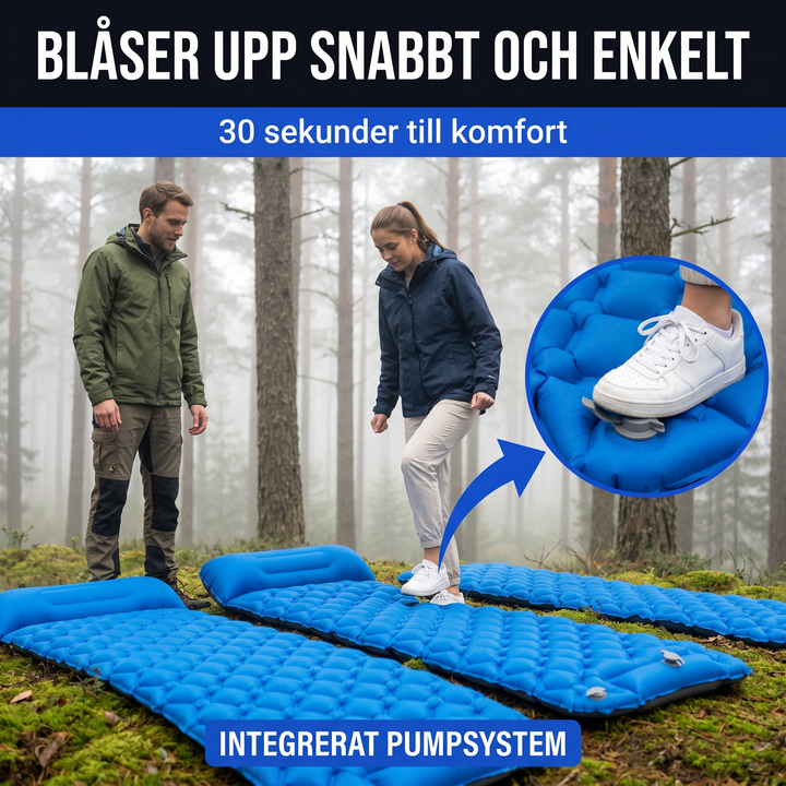 Liggunderlagets ergonomiska yta och kammarstruktur för maximal sovkomfort