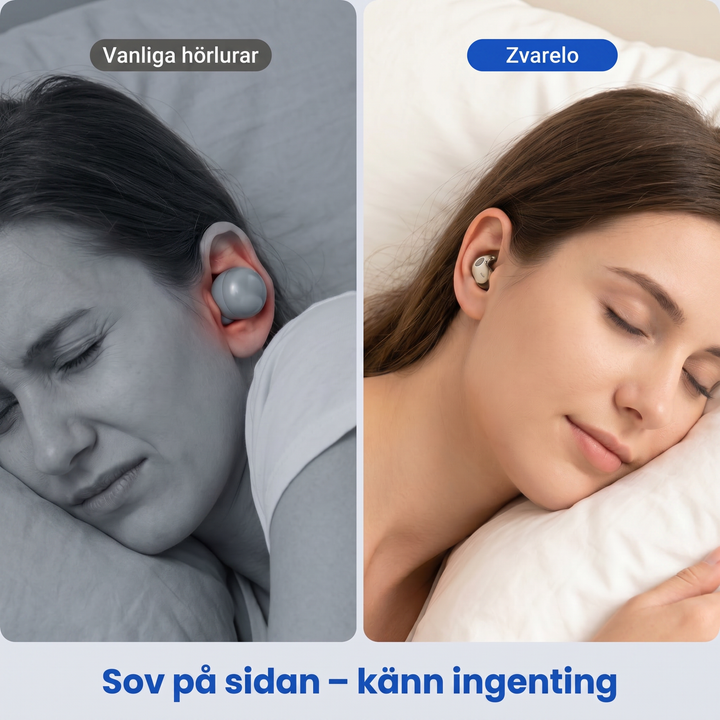 Bekväma sömnhörlurar med trådlös design som sitter på plats hela natten