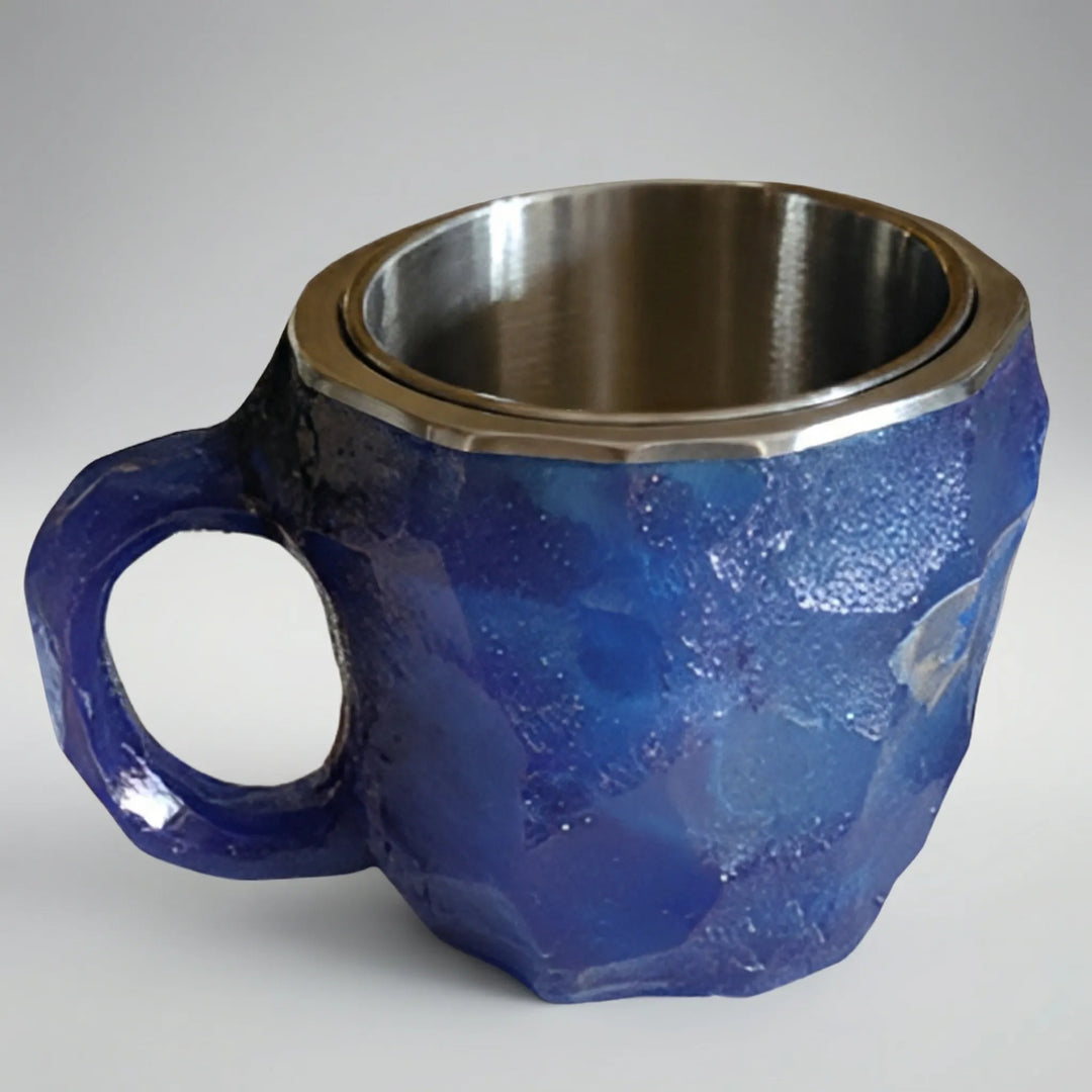 Exklusiv kristallmugg för kaffe och te med lyxig känsla