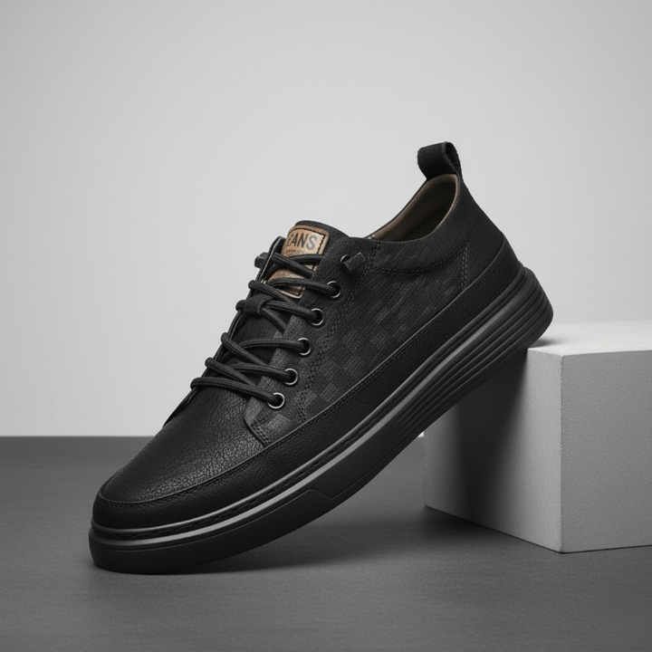 Stilrena herr sneakers i blå, vit och svart för vardagsbruk