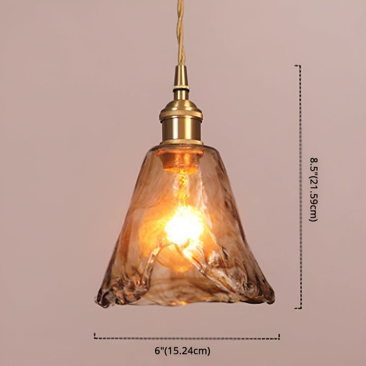 Elegant glaslampa i vintagestil för hemmets alla rum