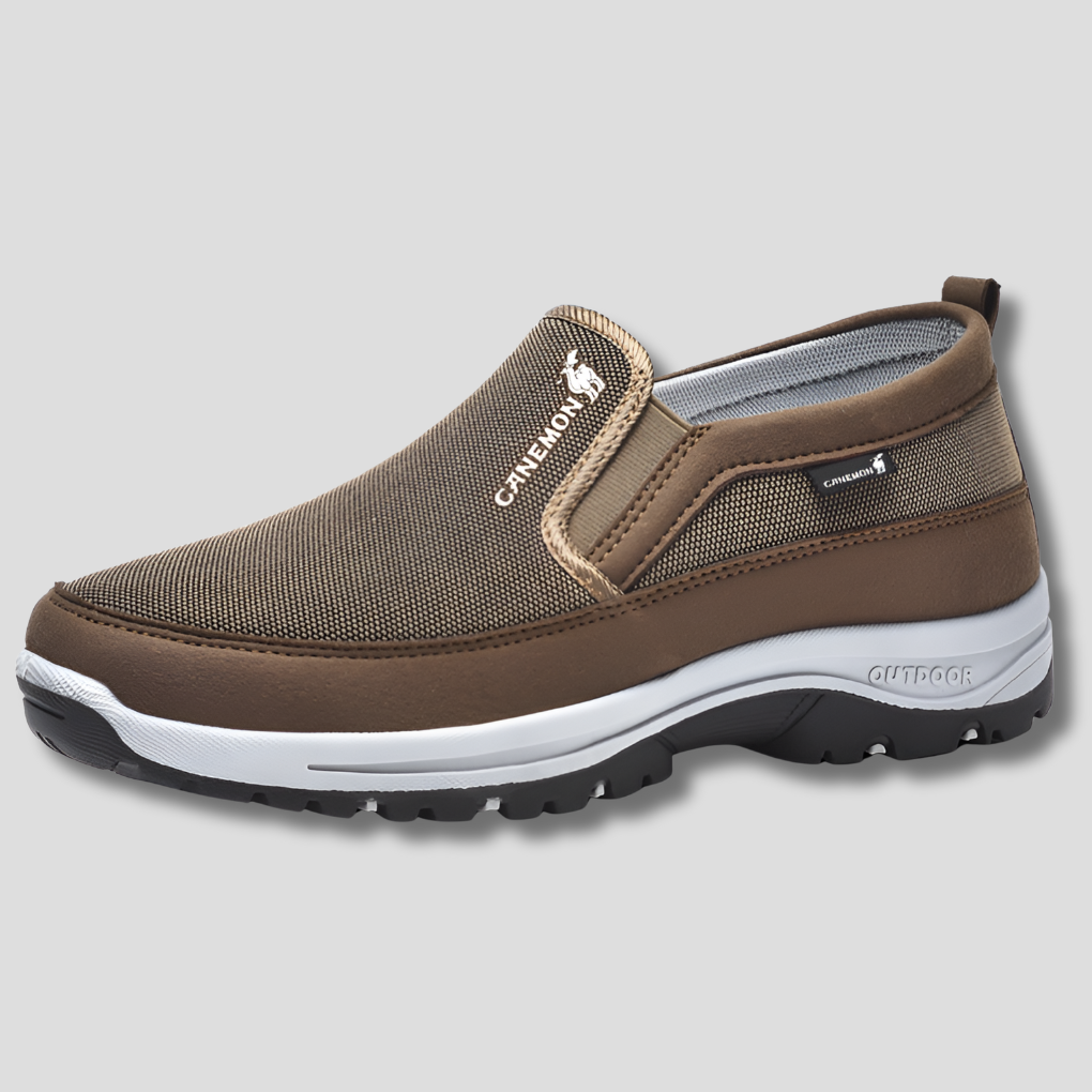 Ortopediska herrsneakers med ergonomisk sula för avlastning