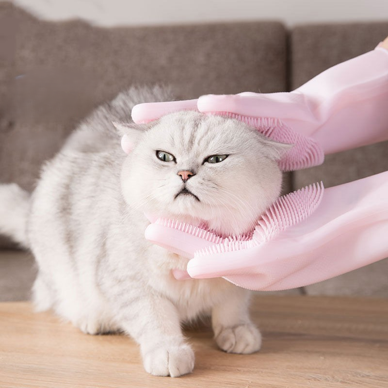 Tvätthandskar för Hund & Katt – Effektiv Pälsvård & Massage