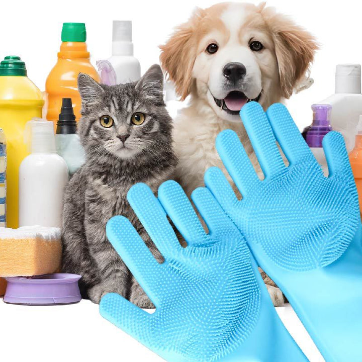 Tvätthandskar för Hund & Katt – Effektiv Pälsvård & Massage