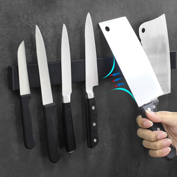 Magnetlist i rostfritt stål för vägg, smart knivförvaring i köket