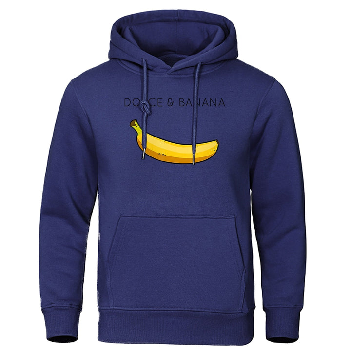 Avslappnad hoodie med huva och unikt tryck för en modern stil