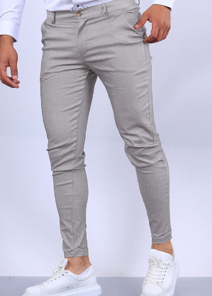Snygga stretchjeans för herrar i slim fit, visade bakifrån