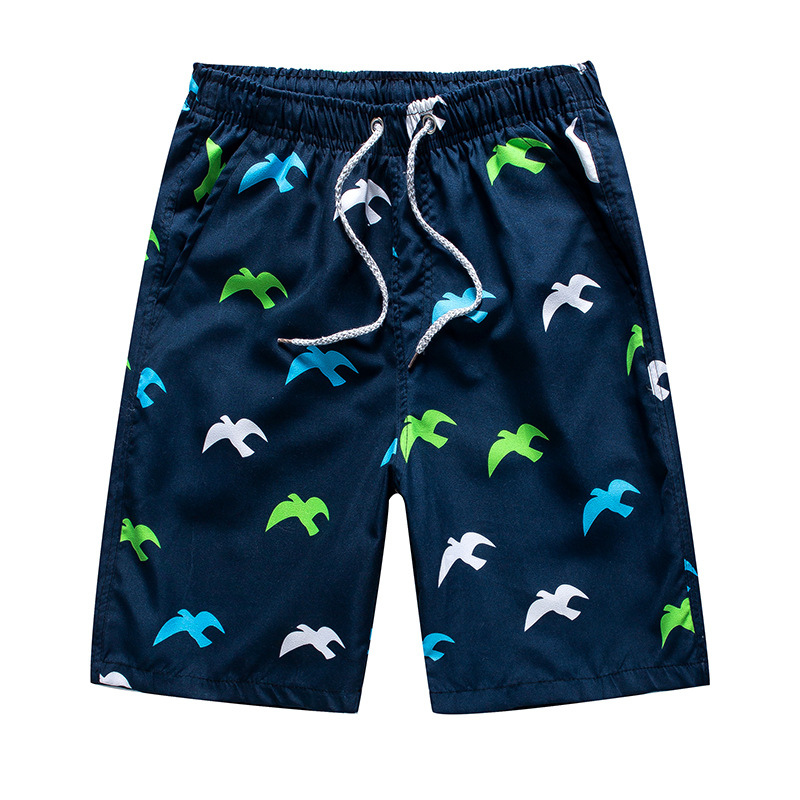 Snabbtorkande badshorts för herr med knyt i midjan