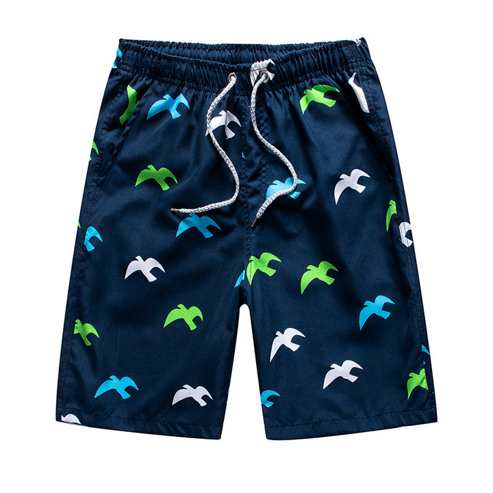 Snabbtorkande badshorts för herr med knyt i midjan
