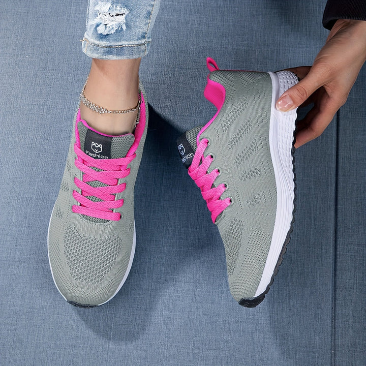Lågskor sneakers dam i kamouflage med snörning uppifrån