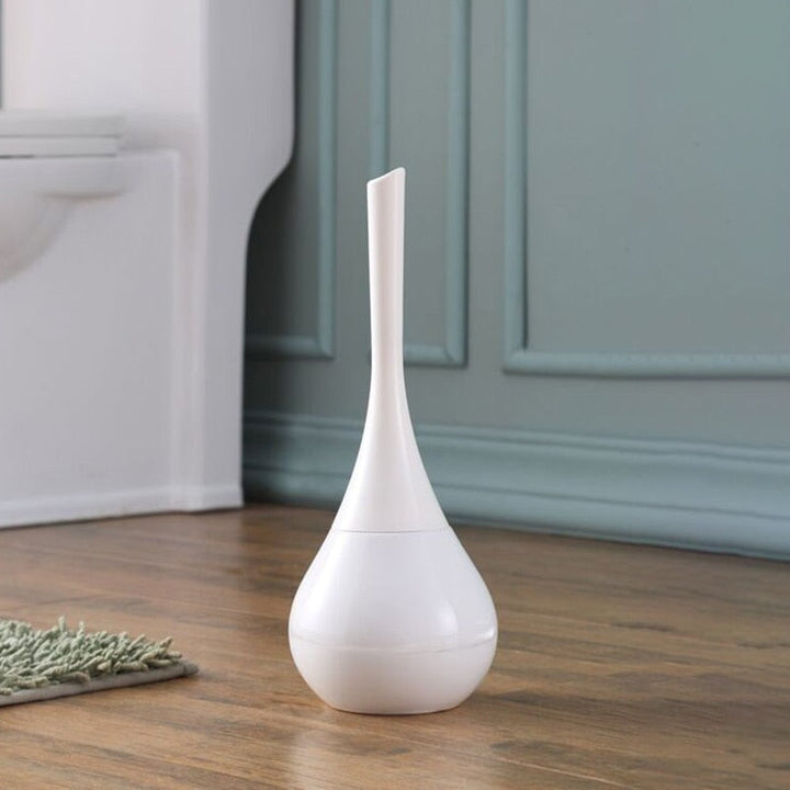 Kopparfärgad toalettborste med snygg design och hållbart material för badrummet