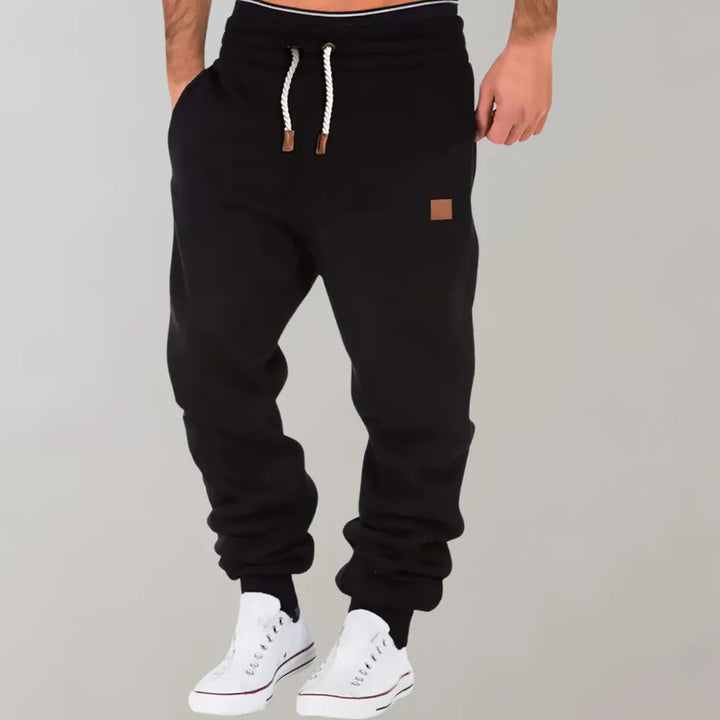 Snygga joggingbyxor för herrar med skön mudd och dragsko i midjan