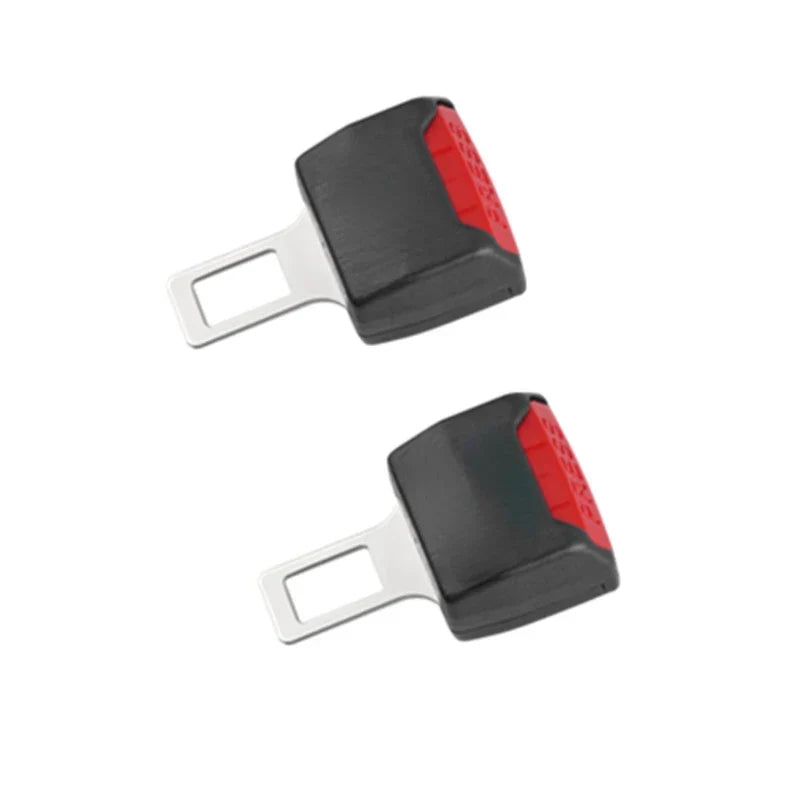 Universal bilbältesförlängare 2-pack i svart för ökad komfort i bilen
