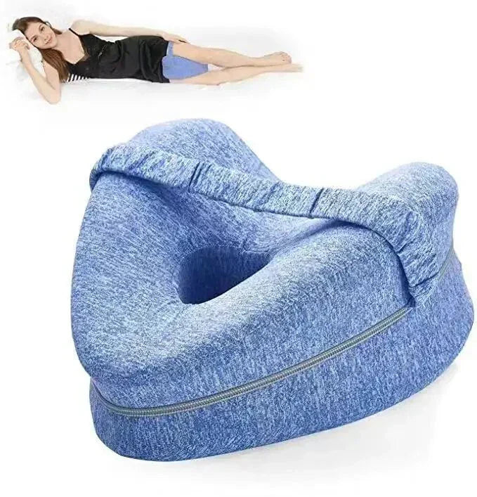 Ergonomisk knäkudde som ger avlastning och förbättrad sömnkomfort