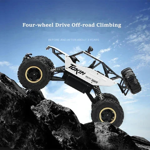 Fyrhjulsdriven monstertruck som klarar lera och grus