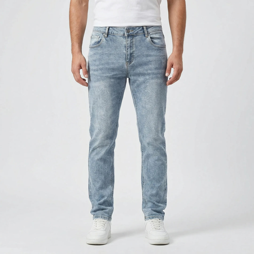 Moderna vardagsbyxor för män i slimmad modell med skön stretch och tidlös stil