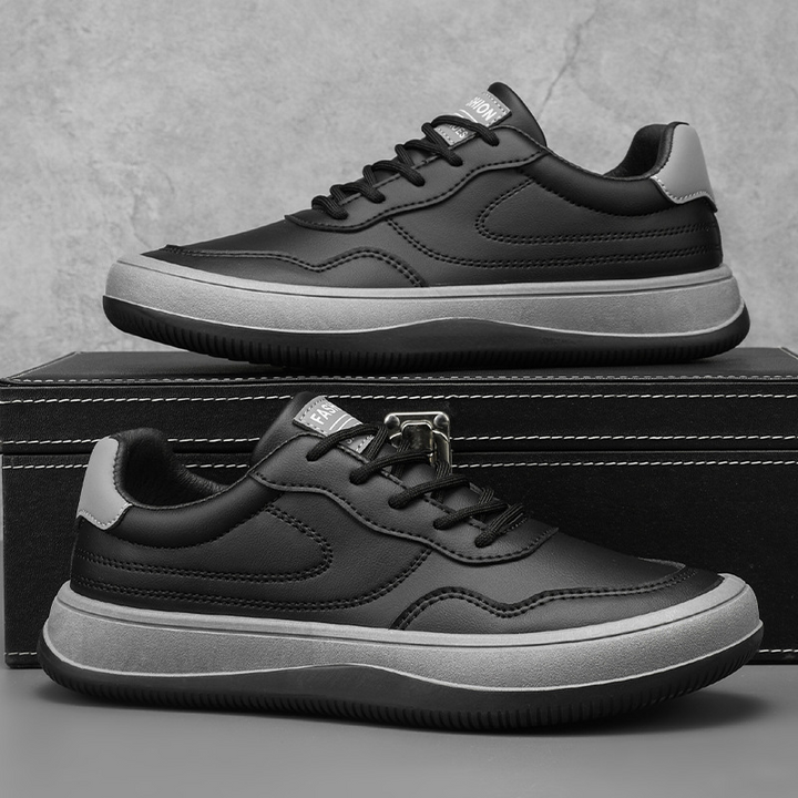 Behändiga herrsneakers i neutral stil för alla tillfällen
