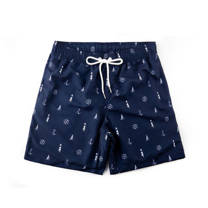 Gröna boardshorts för män med justerbar dragsko och stilren passform.