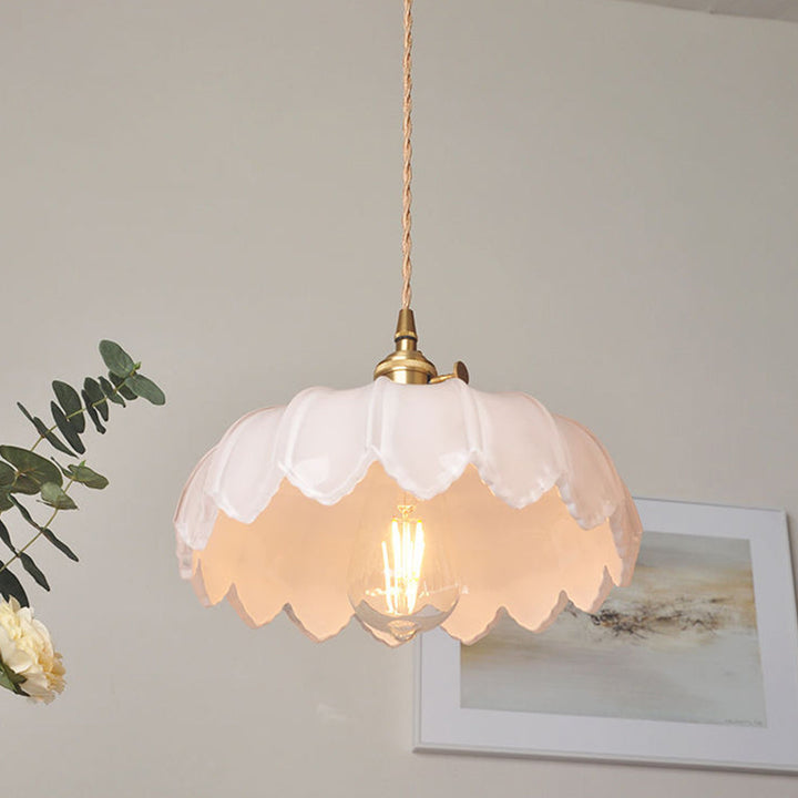 Glaslampa med synlig dekorativ LED-glödlampa för vintagekänsla
