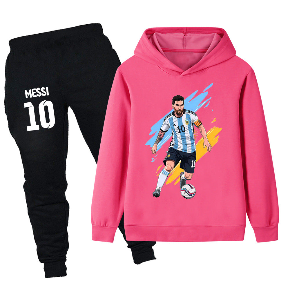 Stilrent Argentina fotbollsset för barn, tröja och byxa i set