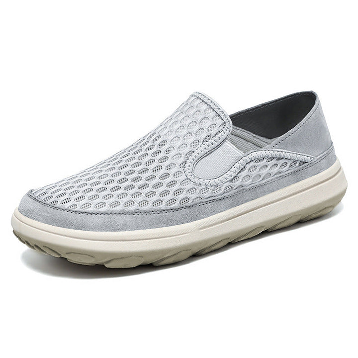Moderna slip-on sneakers för herrar i stilren och luftig design