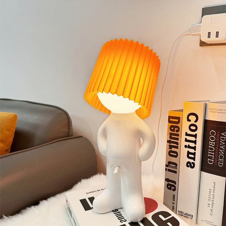Detaljerad vy av LED nattlampa som visar dess unika konstruktion