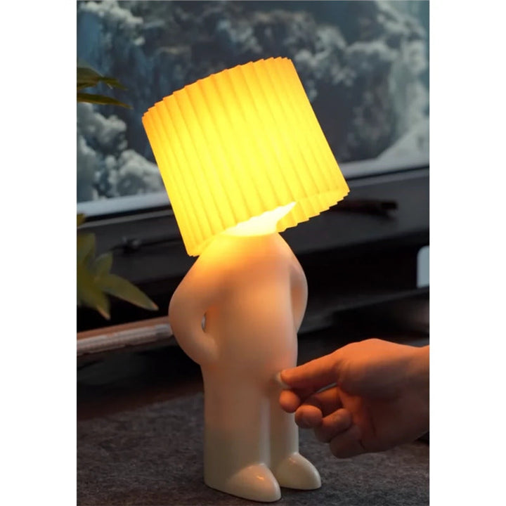 Produktbild på modern bordstub med fokus på ljuseffekten
