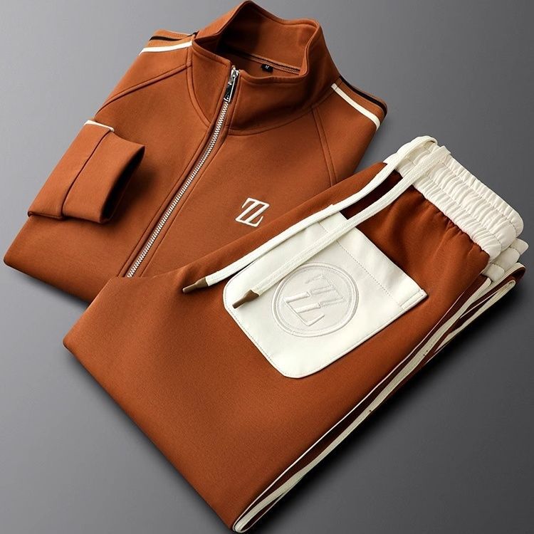 Snygga kläder för män komplett herrset med jacka och byxor
