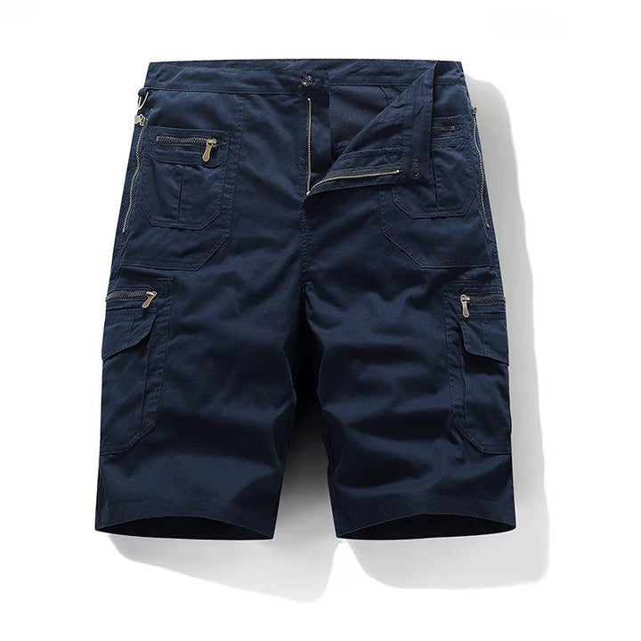 Alessandro cargoshorts i marinblått med praktiska detaljer