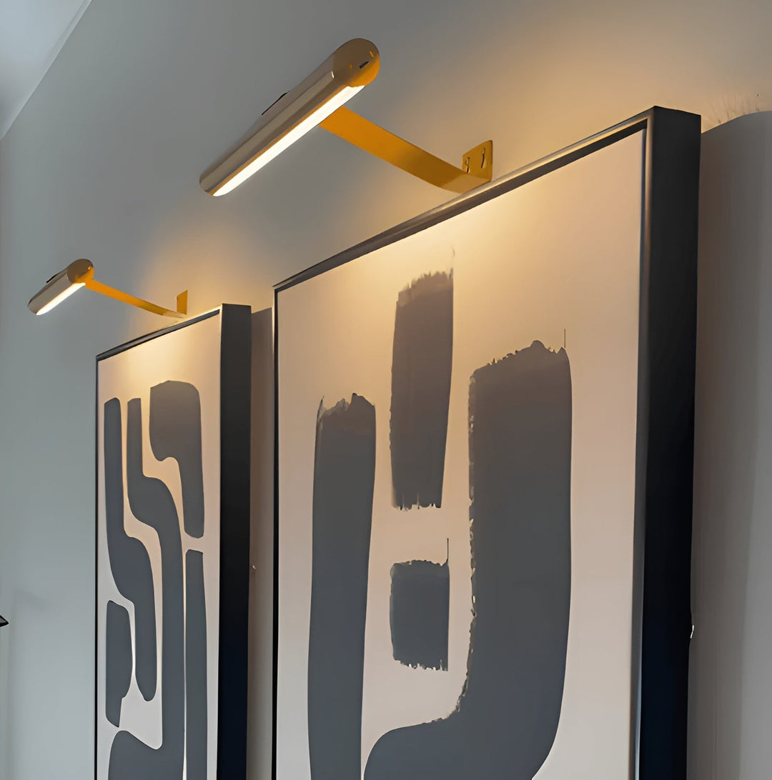 Svart trådlös lampa med varmt sken för stämningsfull inredning