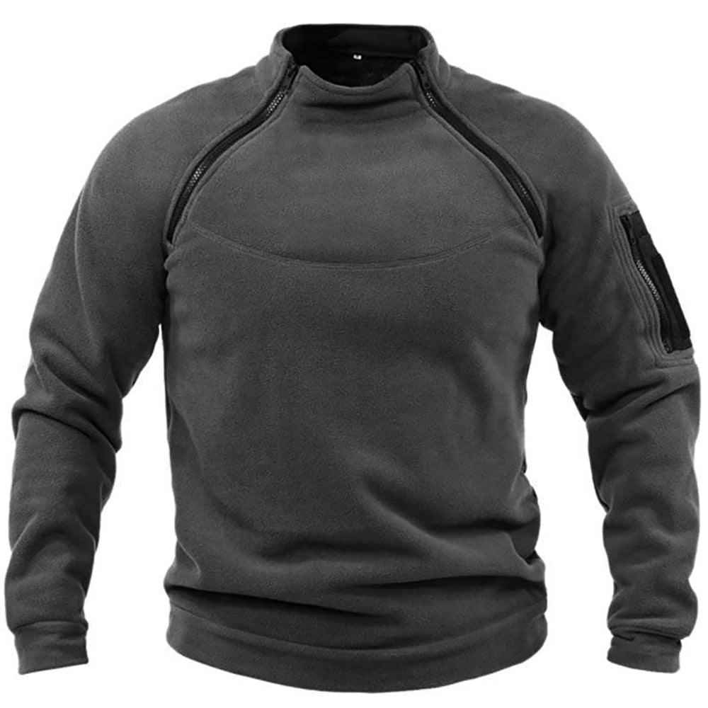 Varm och bekväm outdoor-sweatshirt för herrar, idealisk för friluftsliv