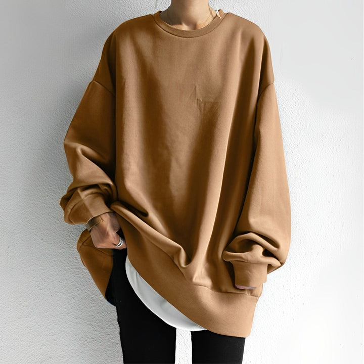 Stilren oversized sweatshirt för damer i bekväm design