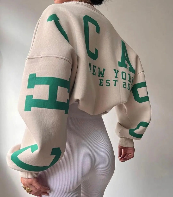 Avslappnad sweatshirt för kyliga dagar