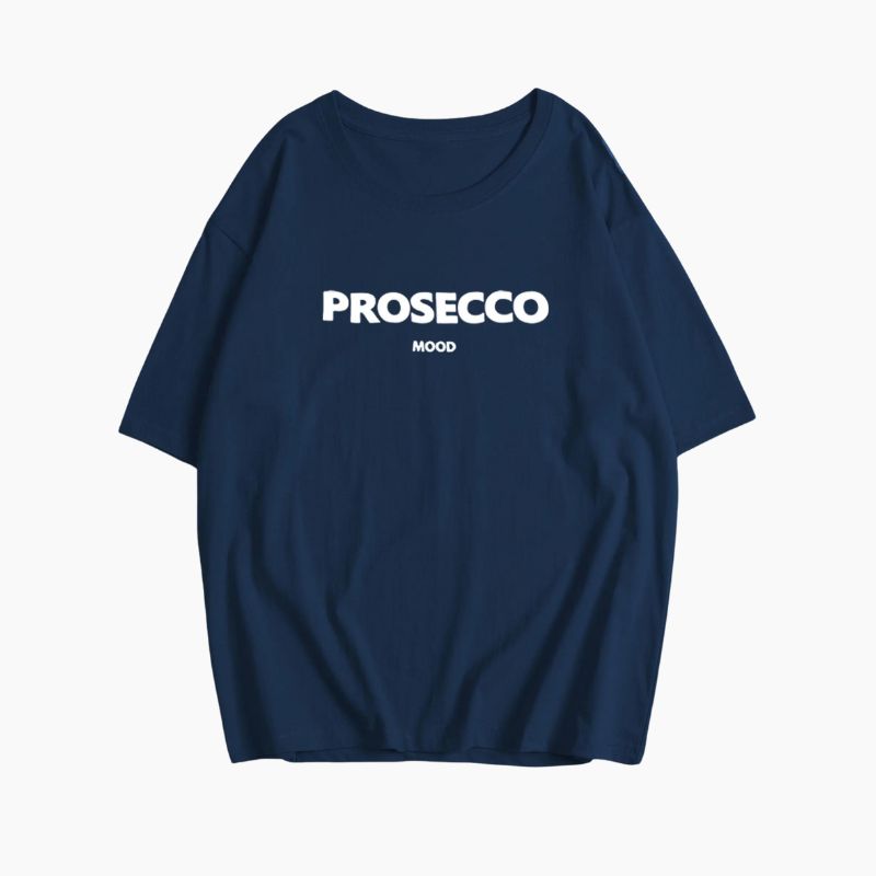 Snygg t-shirt för dam i lös passform med textmotiv