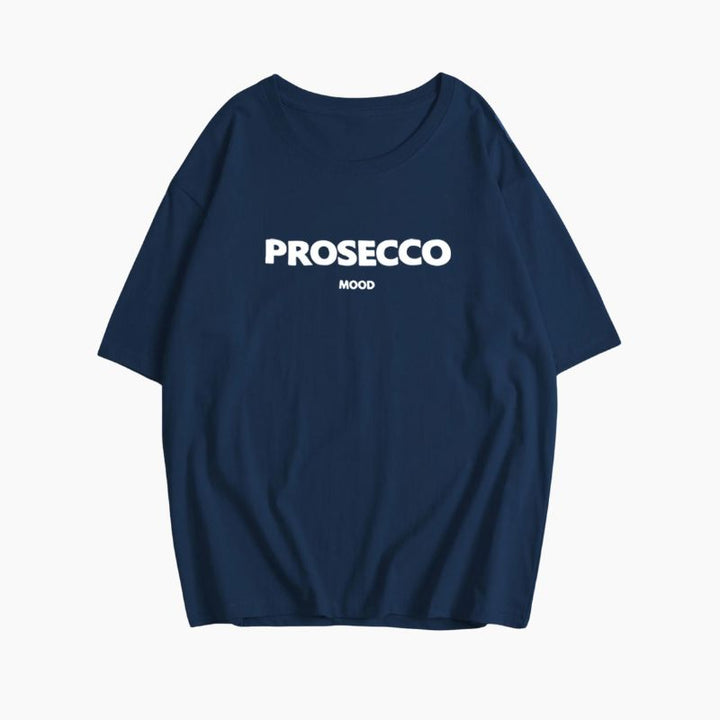 Snygg t-shirt för dam i lös passform med textmotiv