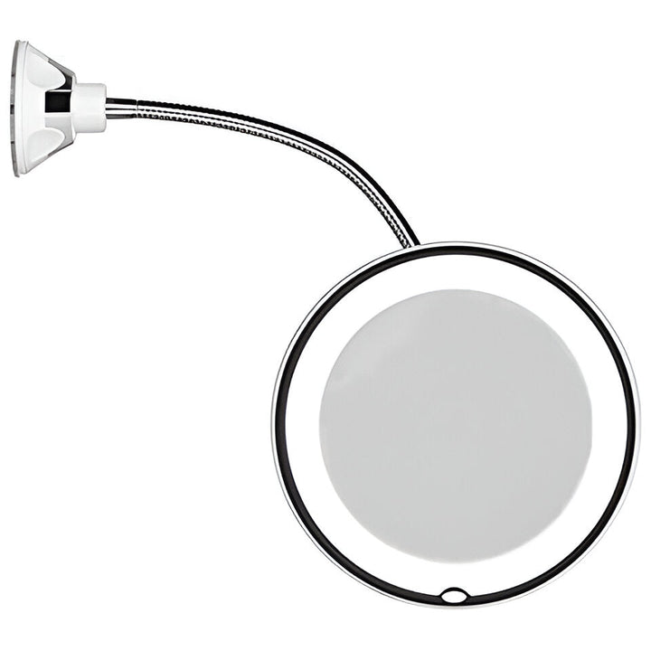 10X LED-sminkspegel med flexibel arm från sidan