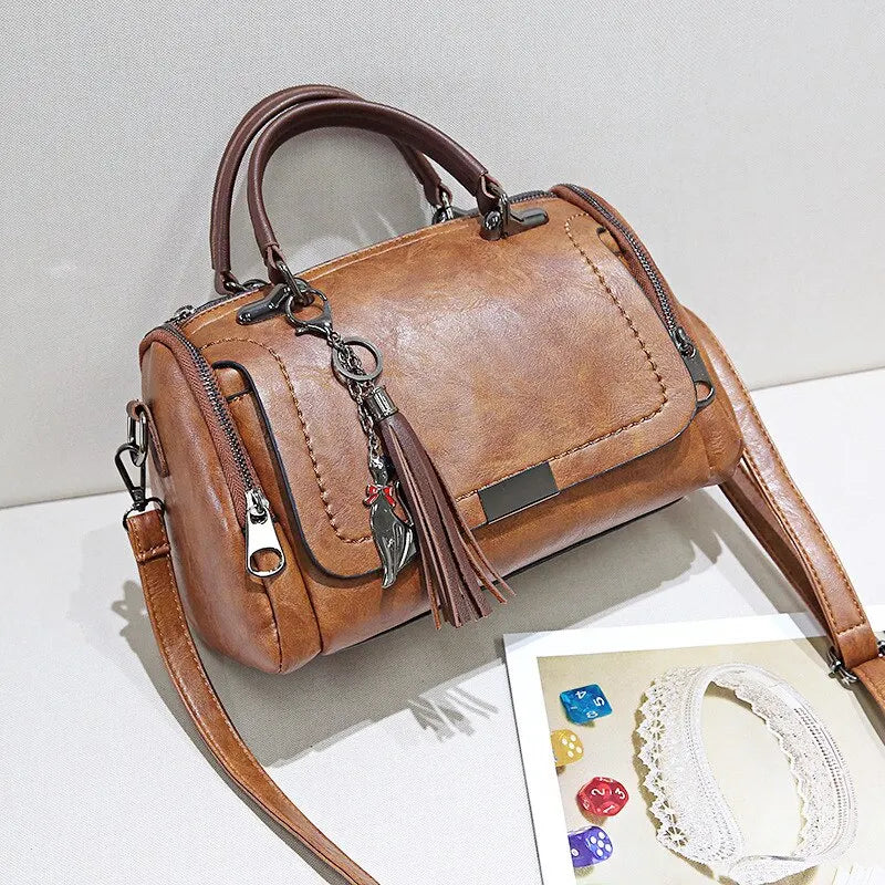 Svart elegant retro handväska för damer i vardagsdesign
