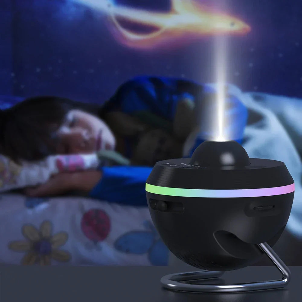 Galaxprojektor nattlampa med färgstark LED-belysning för hemmet