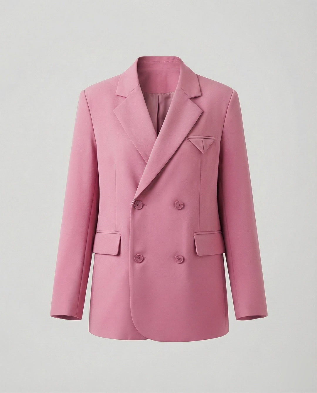 Dubbelknäppt lång blazer för dam i klassisk modell