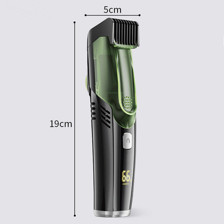 Laddbar skäggtrimmer med vakuumteknologi i elegant design