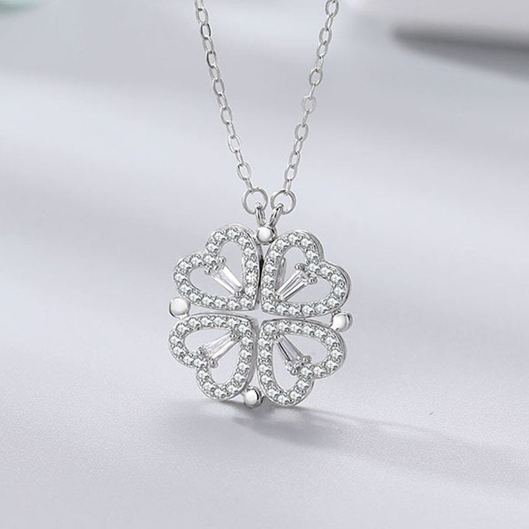 Lucky Heart Halsband i silver