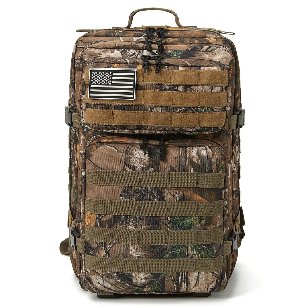 Träd camo 45L taktisk ryggsäck framifrån