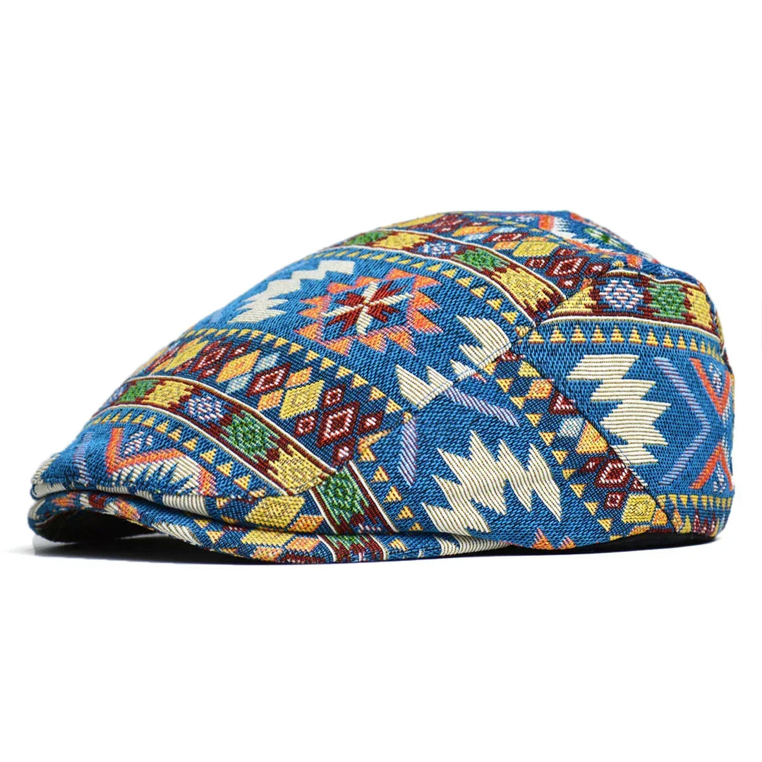 Blå vintage Aztec keps från Dylan med mönstrad design