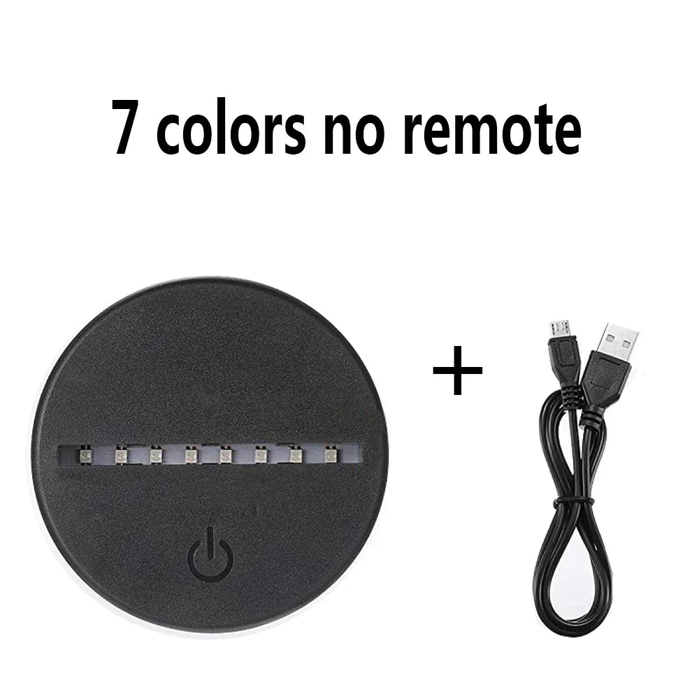 LED-lampa med spelmotiv tänd i mörkt rum för stämningsfull belysning